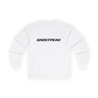 White Ghostpeak Long Sleeve Tee Minimal Logo