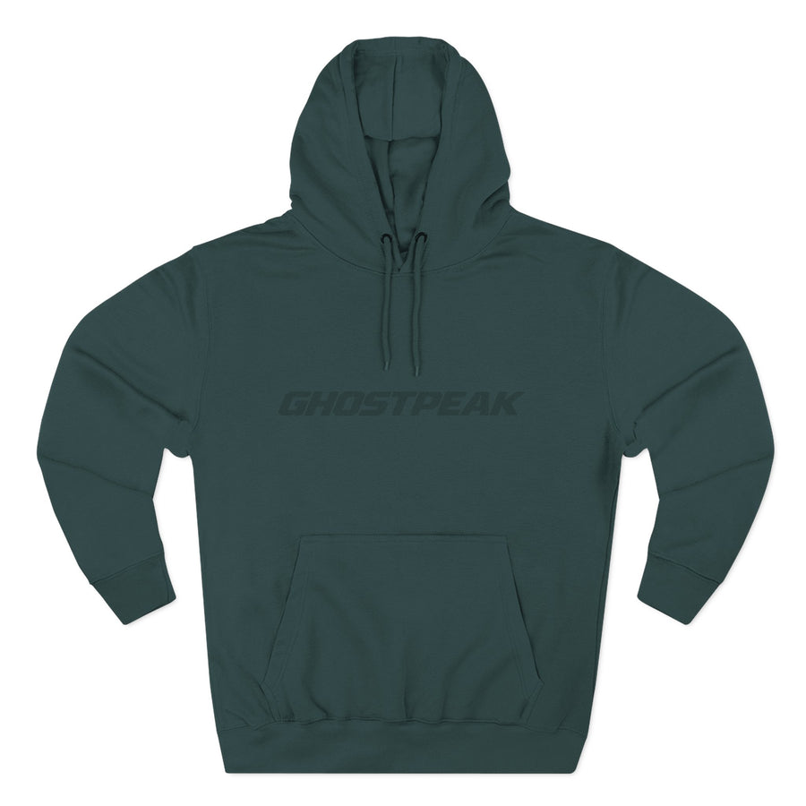 Sports Green Ghost Peak Hoodie Minimal Logo