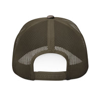 Camouflage Trucker Hat — Embroidered 'GHOSTPEAK' Mountain Logo