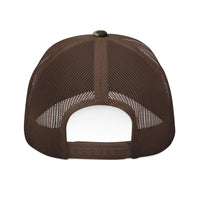 Camouflage Trucker Hat — Embroidered 'GHOSTPEAK' Mountain Logo