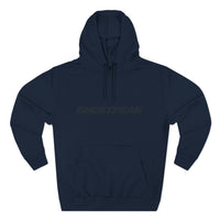 Navy Ghost Peak Hoodie Minimal Logo