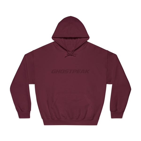 Maroon Ghostpeak Hoodie Minimal Logo