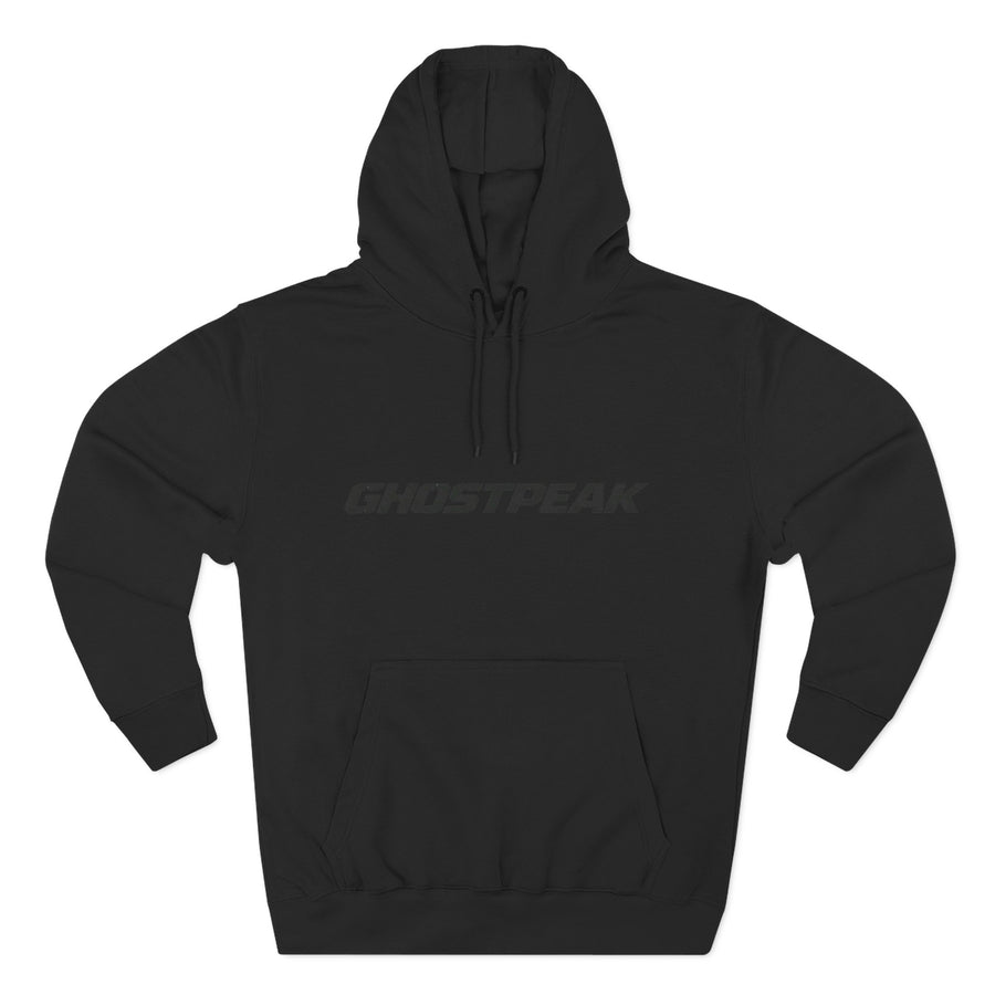 Black Ghost Peak Hoodie Minimal Logo