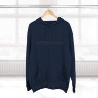 Navy Ghost Peak Hoodie Minimal Logo
