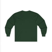 Forest Green Ghostpeak Long Sleeve Tee Minimal Logo