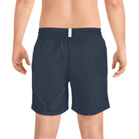 Men's Navy Mid-Length Ghost Peak Swim Shorts