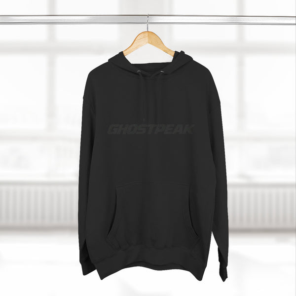 Black Ghost Peak Hoodie Minimal Logo