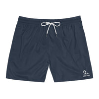 Men's Navy Mid-Length Ghost Peak Swim Shorts