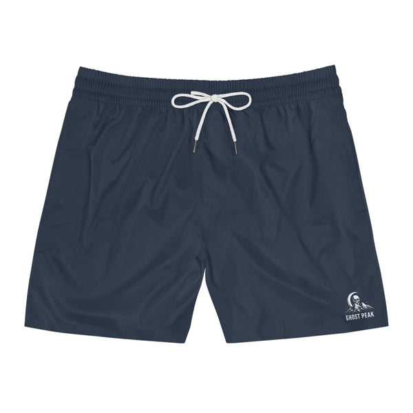 Men's Navy Mid-Length Ghost Peak Swim Shorts