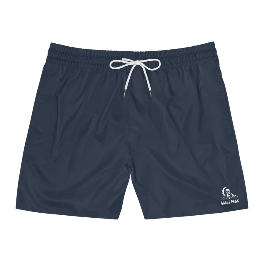 Men's Navy Mid-Length Ghost Peak Swim Shorts