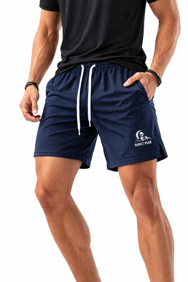 Mesh Ghost Peak Drawstring Shorts (5 Colors)