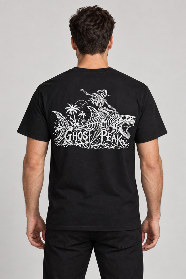 Ghost Peak Skeleton Shark T-Shirt